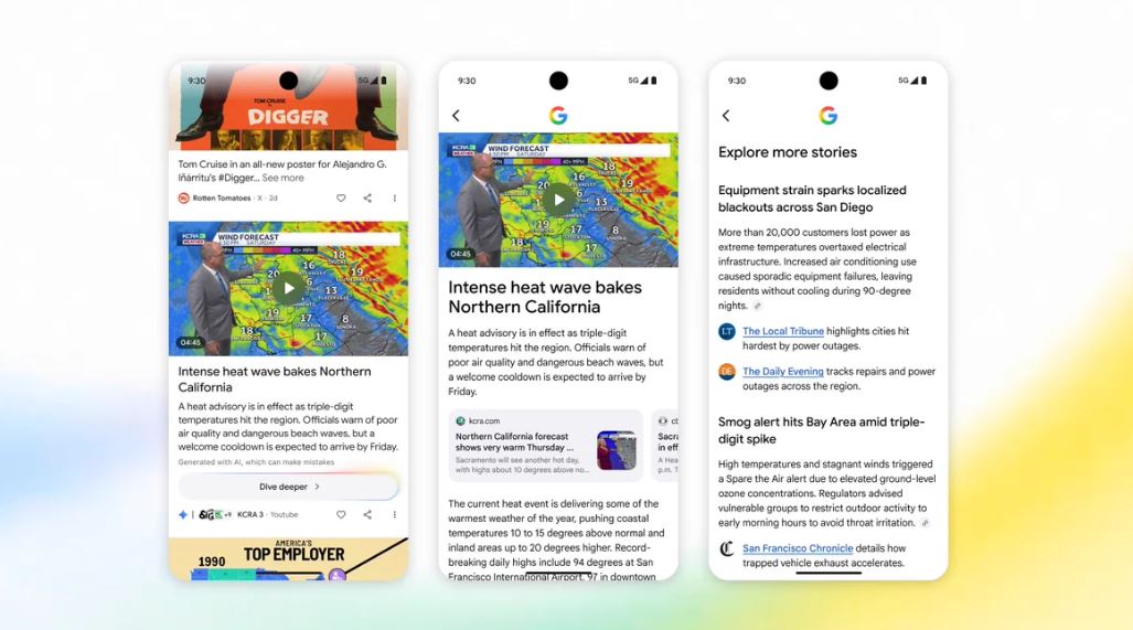Google тестирует показ ИИ‑ленты в Discover - 1